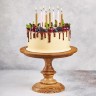 Свечи для торта золотые и розовые, 8см, 12шт