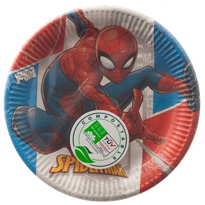 Тарелка Человек-паук ЭКО, 23 см 8 шт
