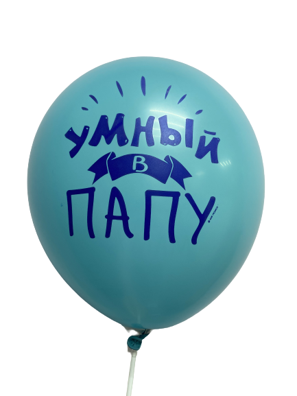 Шары с приколами Умный в папу/Красивый в маму, воздушные в гелием, 30 см №14