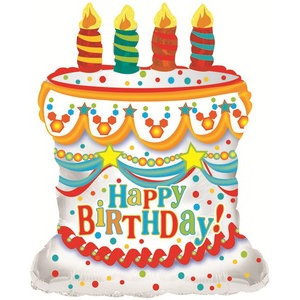 С днем рождения Торт, фольгированный шар с гелием, фигура 71 см