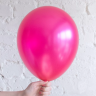 Воздушные шары под потолок - микс фуксия, нежно-розовый, золотой хром