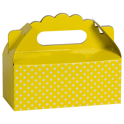Коробка для сладостей Точки желтый