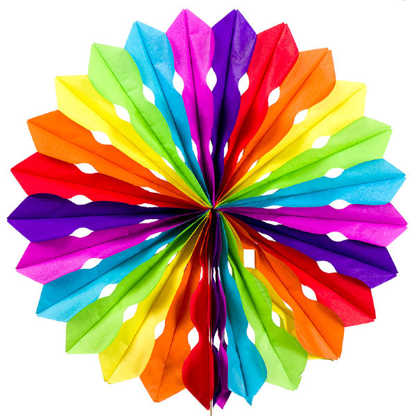 Бумажный диск Разноцветный (12''/30 см)