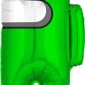 Шар фольгированный, фигура, Космонавтик зеленый 65см, с гелием