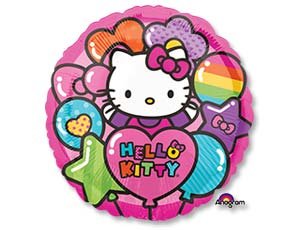 Hello Kitty (Хелло Китти) радуга, фольгированный шар 45 см 