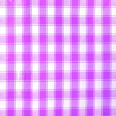 Скатерть полиэтиленовая одноразовая Клетки Фиолетовая, 120х180 см. 
