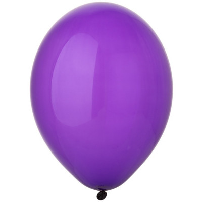 Воздушные шары Фиолетовый кристалл, 30 см, с гелием, 1 шт