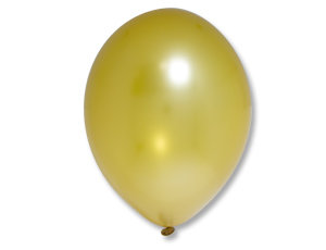 Шар воздушный с гелием, Металлик Экстра Gold ( Золотой ), латексный, 35 см