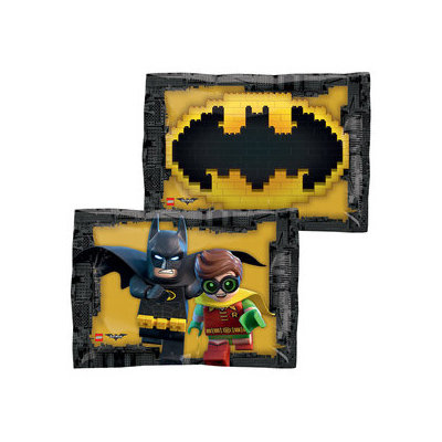 Лего Бэтмен, фольгированный шар с гелием, прямоугольник 40х30 см 